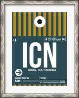 Framed ICN Seoul Luggage Tag II