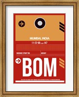 Framed BOM Mumbai Luggage Tag II