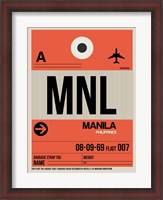 Framed MNL Manila Luggage Tag I
