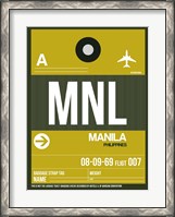 Framed MNL Manila Luggage Tag II