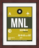 Framed MNL Manila Luggage Tag II