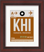 Framed KHI Karachi Luggage Tag II