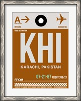Framed KHI Karachi Luggage Tag II