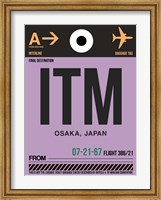 Framed ITM Osaka Luggage Tag I