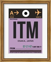 Framed ITM Osaka Luggage Tag I