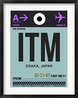 Framed ITM Osaka Luggage Tag II