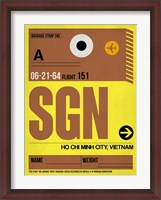Framed SGN Ho Chi Minh City Luggage Tag I