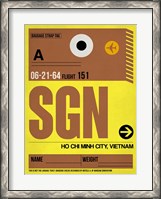 Framed SGN Ho Chi Minh City Luggage Tag I