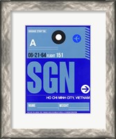 Framed SGN Ho Chi Minh City Luggage Tag I