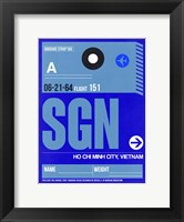 Framed SGN Ho Chi Minh City Luggage Tag I