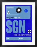 Framed SGN Ho Chi Minh City Luggage Tag I