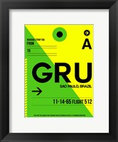 Framed GRU Sao Paulo Luggage Tag I