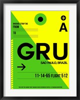 Framed GRU Sao Paulo Luggage Tag I