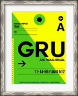 Framed GRU Sao Paulo Luggage Tag I