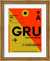 Framed GRU Sao Paulo Luggage Tag II