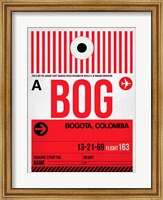 Framed BOG Bogota Luggage Tag I