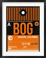 Framed BOG Bogota Luggage Tag II