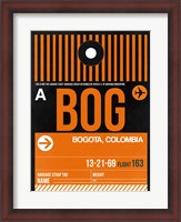 Framed BOG Bogota Luggage Tag II