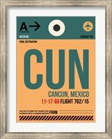Framed CUN Cuncun Luggage Tag I