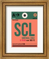 Framed SCL Santiago Luggage Tag I