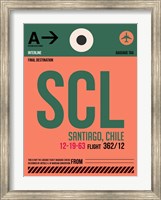 Framed SCL Santiago Luggage Tag I