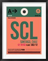 Framed SCL Santiago Luggage Tag I