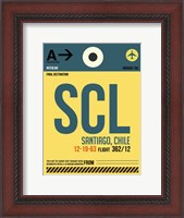 Framed SCL Santiago Luggage Tag II