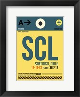 Framed SCL Santiago Luggage Tag II