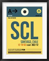 Framed SCL Santiago Luggage Tag II