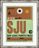 Framed SJU San Juan Luggage Tag I