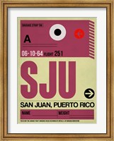 Framed SJU San Juan Luggage Tag II