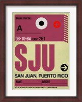 Framed SJU San Juan Luggage Tag II