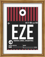 Framed EZE Buenos Aires Luggage Tag II