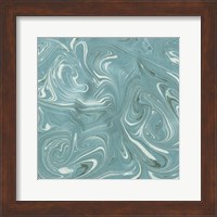 Framed Turquoise Marble II