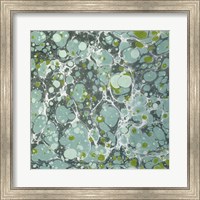 Framed Turquoise Marble III