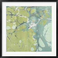 Framed Turquoise Marble IV