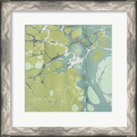 Framed Turquoise Marble IV