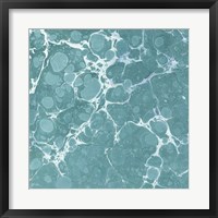 Framed Turquoise Marble VI