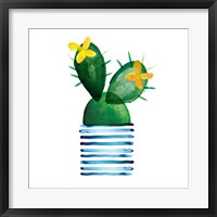 Framed Colorful Cactus I