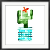 Framed Colorful Cactus II