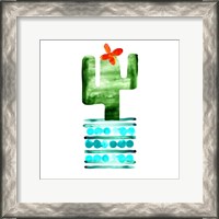 Framed Colorful Cactus II
