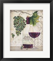 Framed Chateau Plout Wine-B