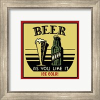 Framed 'Cold Beer' border=