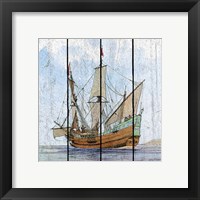 Framed 'Nautical Ships-C' border=