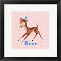 Framed 'Cute Baby Deer' border=