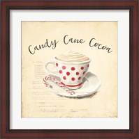 Framed Creme de Noel Candy Cane