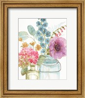 Framed 'Rainbow Seeds Flowers VIII' border=