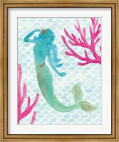 Framed Mermaid Friends II