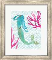 Framed Mermaid Friends II