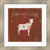 Framed 'Farm Patchwork XI' border=